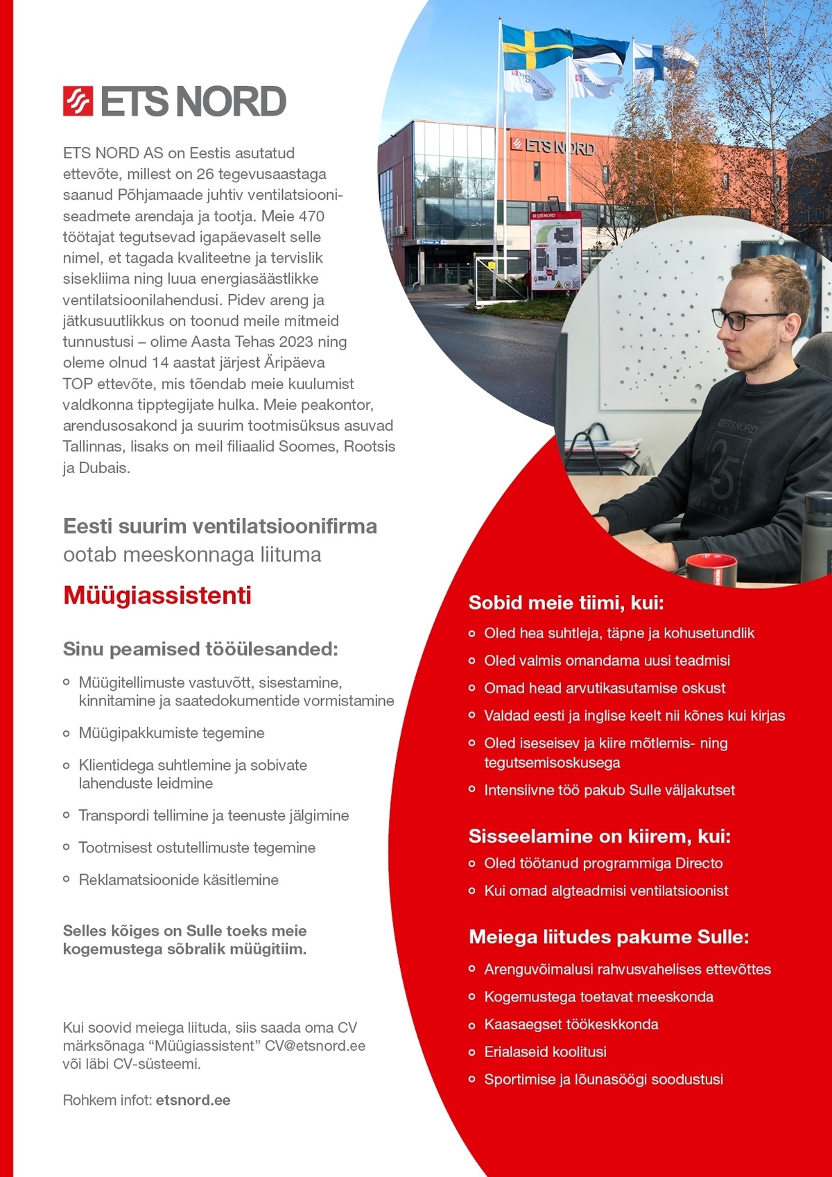 ETS NORD AS MÜÜGIASSISTENT