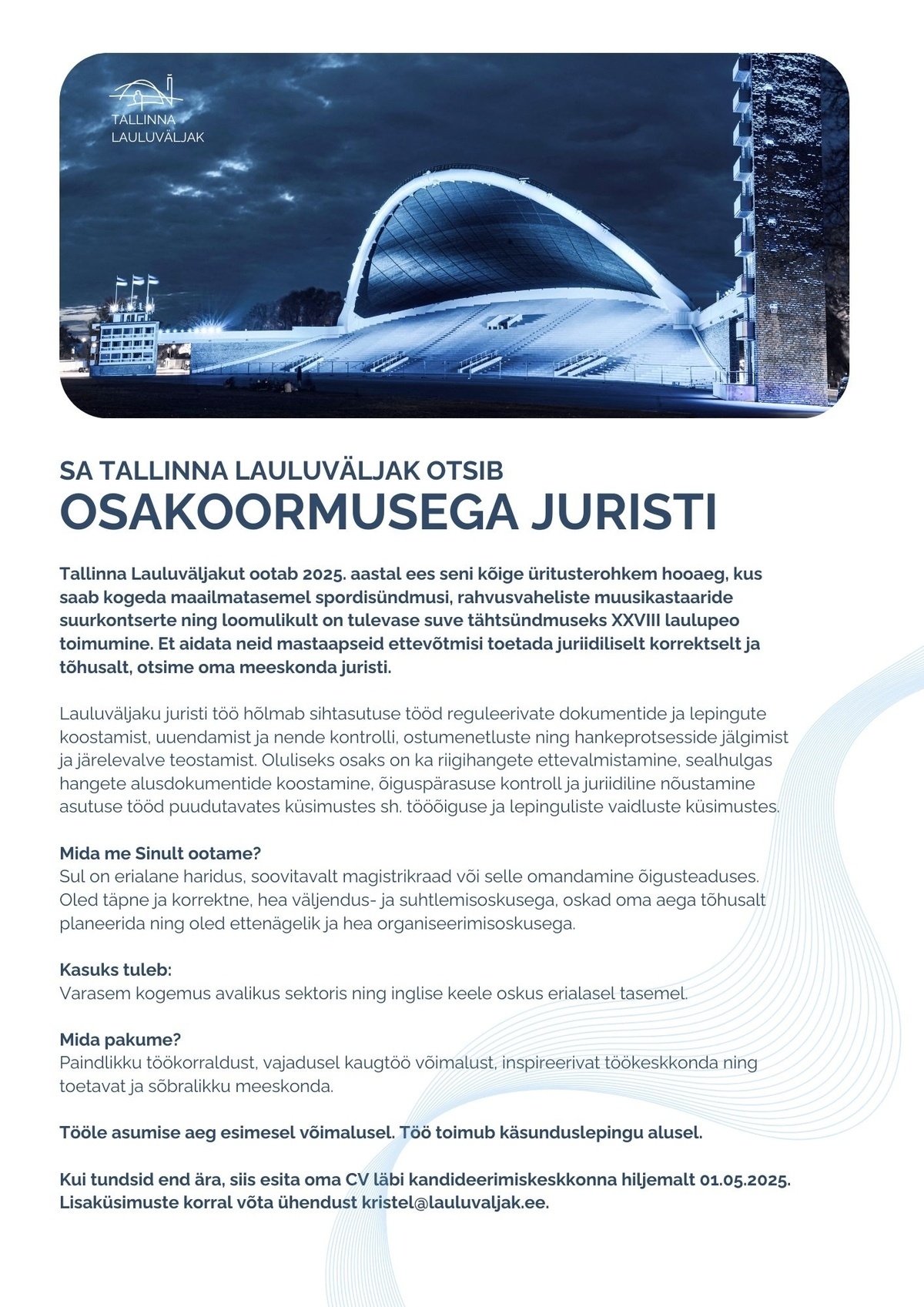 TALLINNA LAULUVÄLJAK SA Jurist