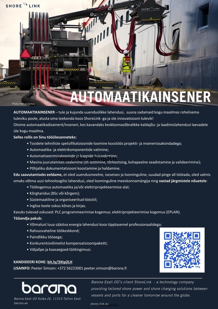 Barona Eesti OÜ AUTOMAATIKAINSENER