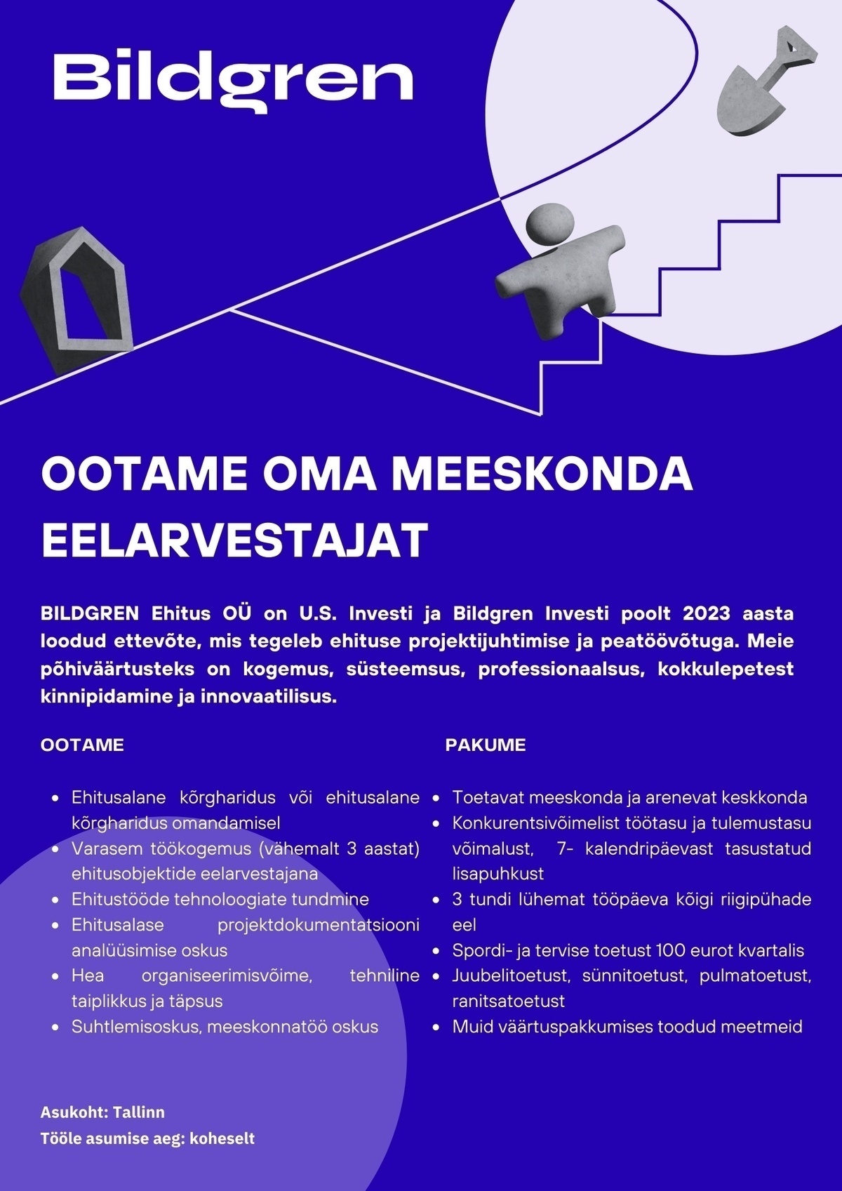 BILDGREN Ehitus OÜ Eelarvestaja