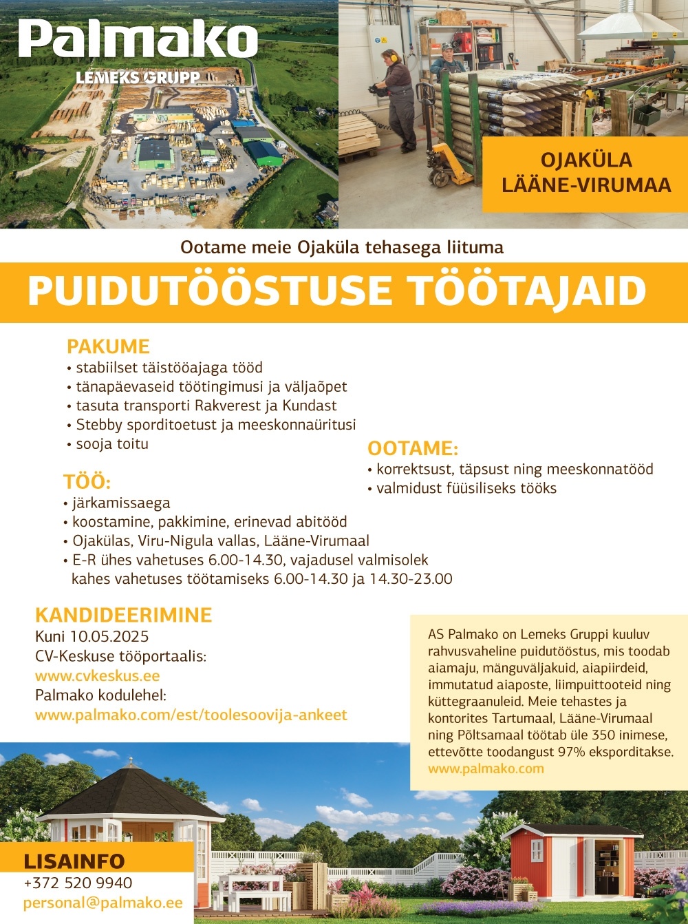 Palmako AS Puidutööstuse töötajad (Ojaküla tehas)