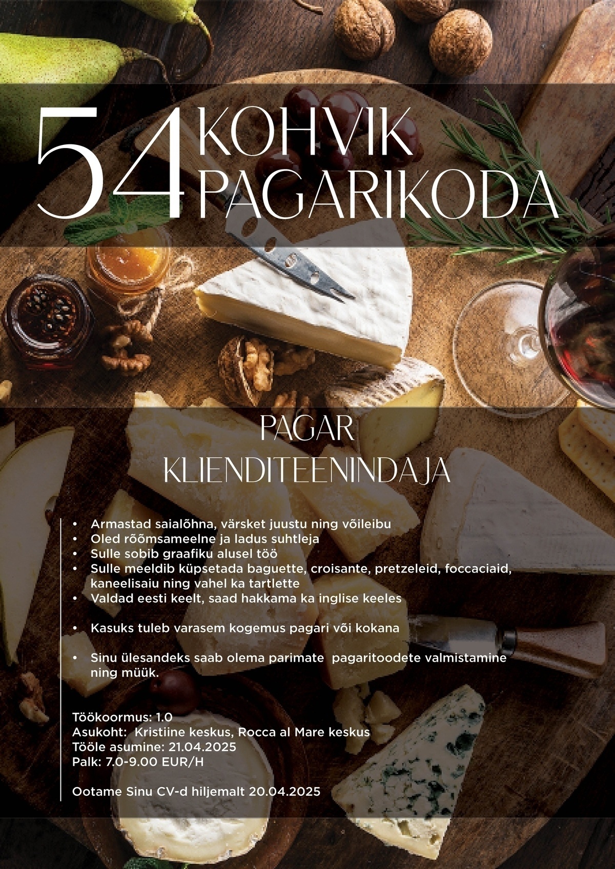 Viies Maitse OÜ Klienditeenindaja / Pagar