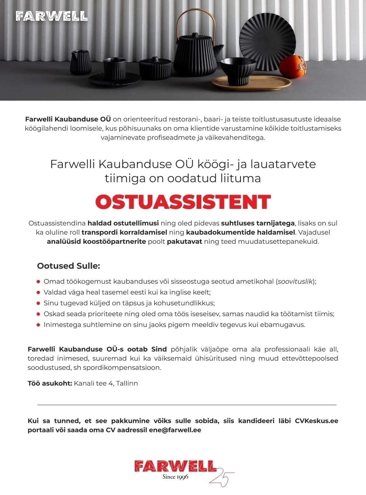 Farwelli Kaubanduse OÜ OSTUASSISTENT
