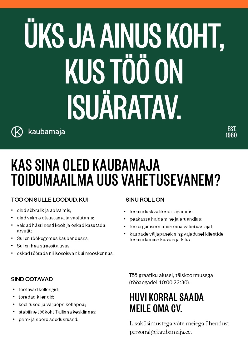Kaubamaja Vahetusevanem