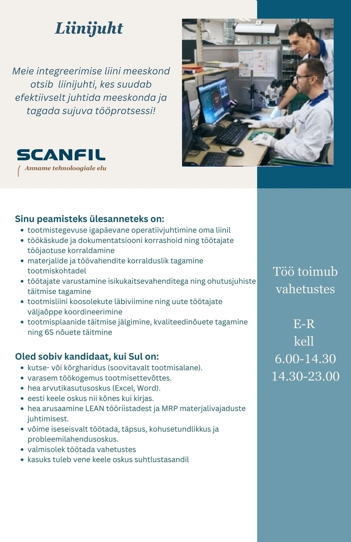 Scanfil OÜ Liinijuht