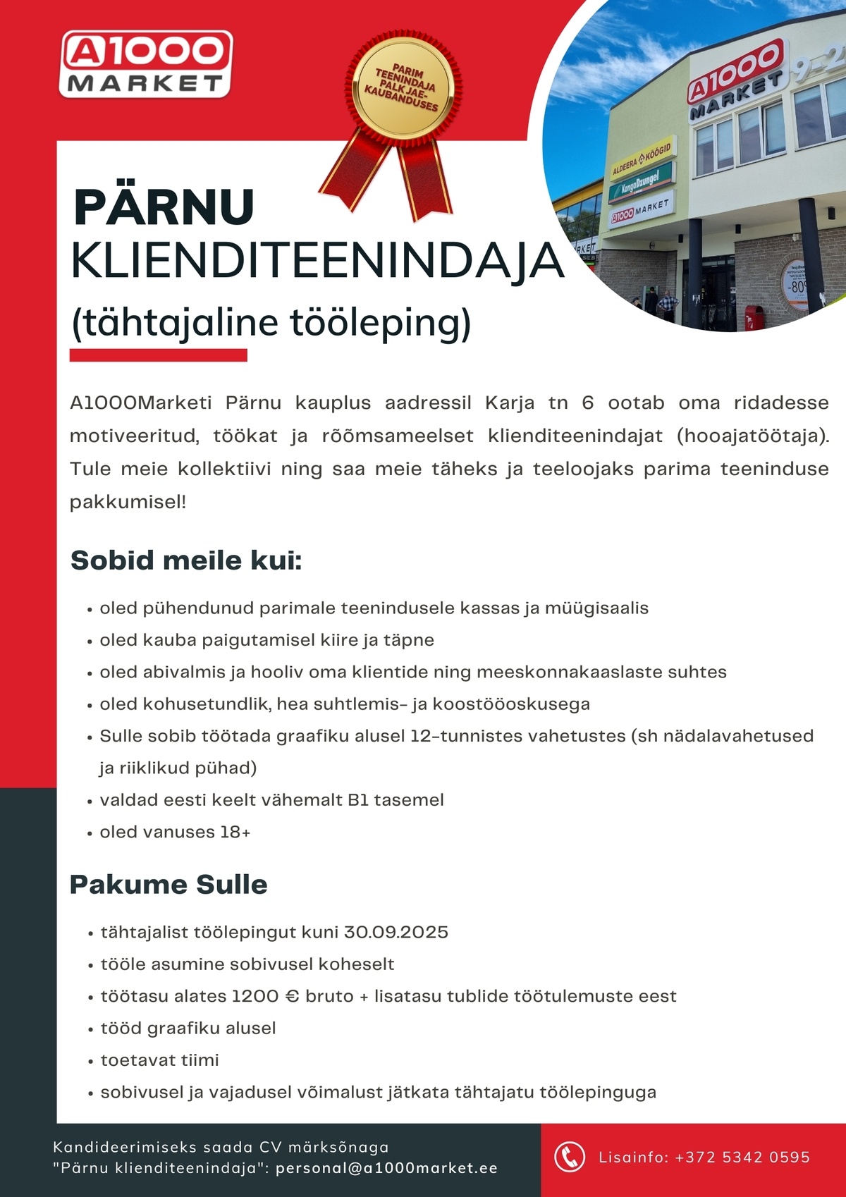 A1M OÜ - A1000Market Klienditeenindaja