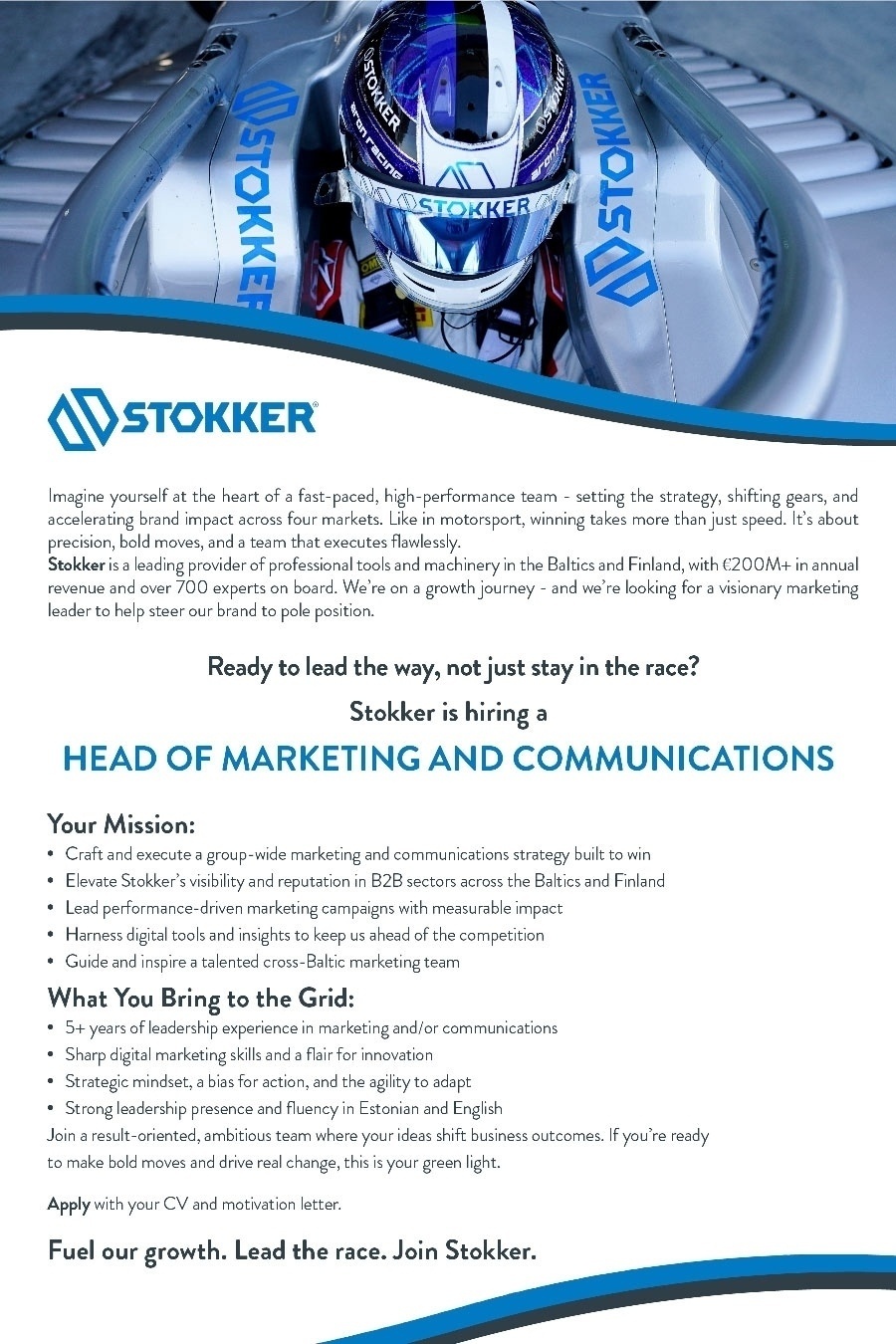 Stokker AS Head of Marketing and Communications