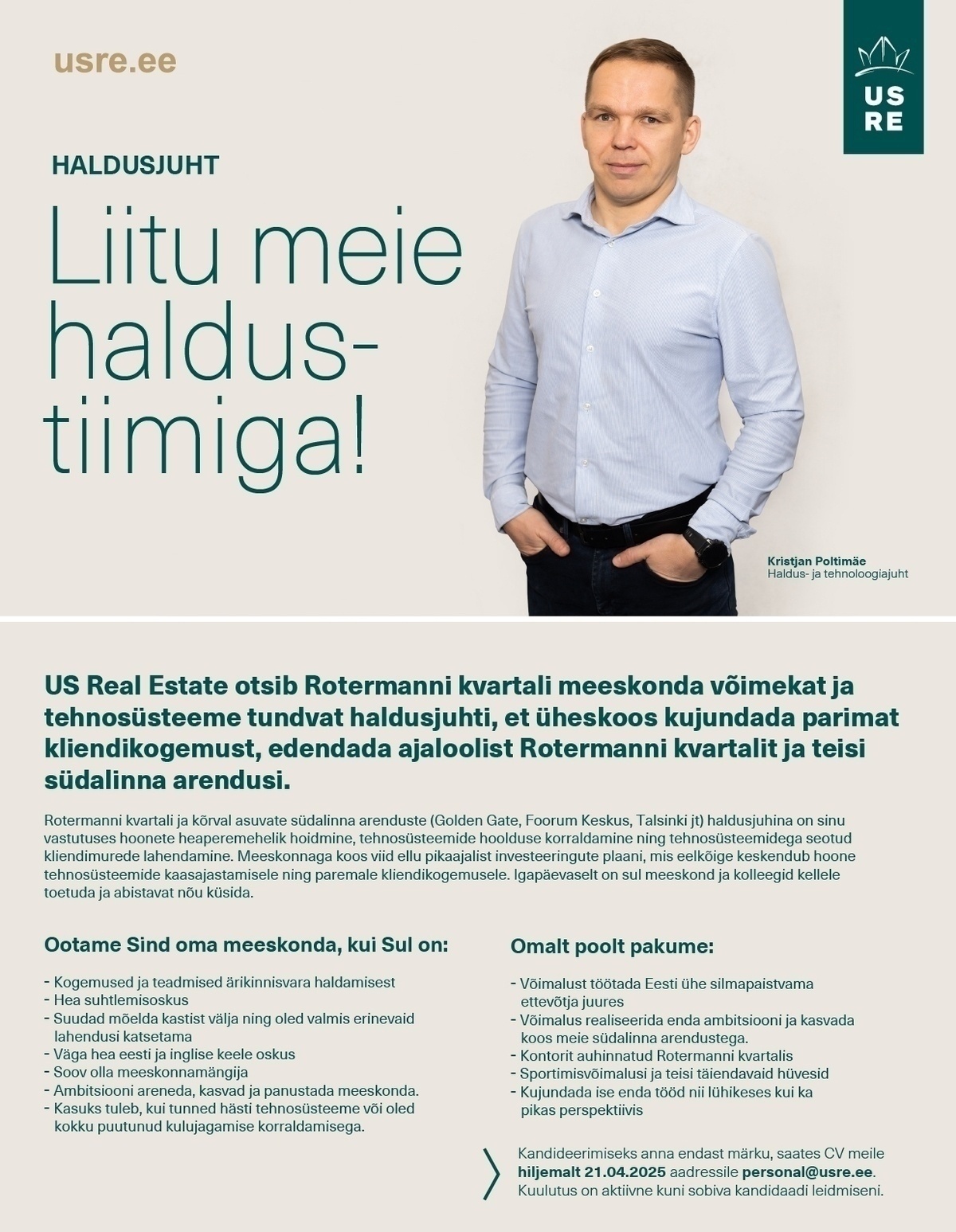 US Real Estate OÜ Haldusjuht