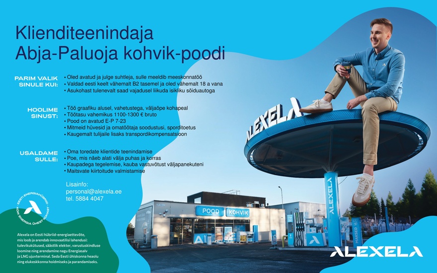 AS Alexela Klienditeenindaja Abja-Paluoja kohvik-poodi