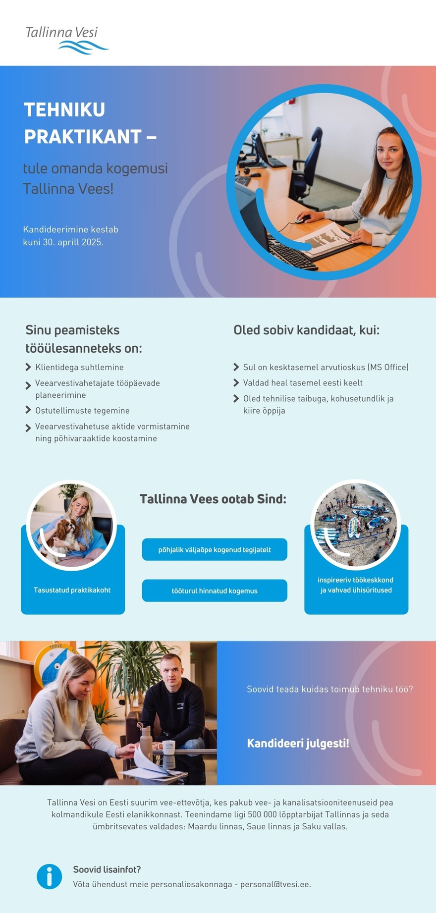 AS Tallinna Vesi Tehniku praktikant