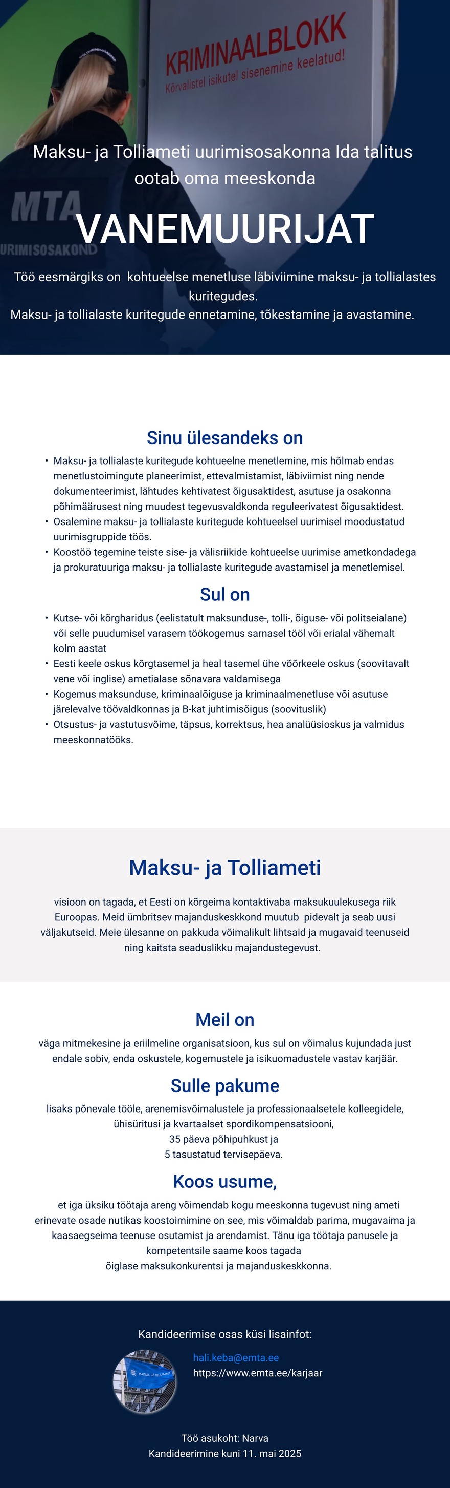 Maksu- ja Tolliamet Vanemuurija