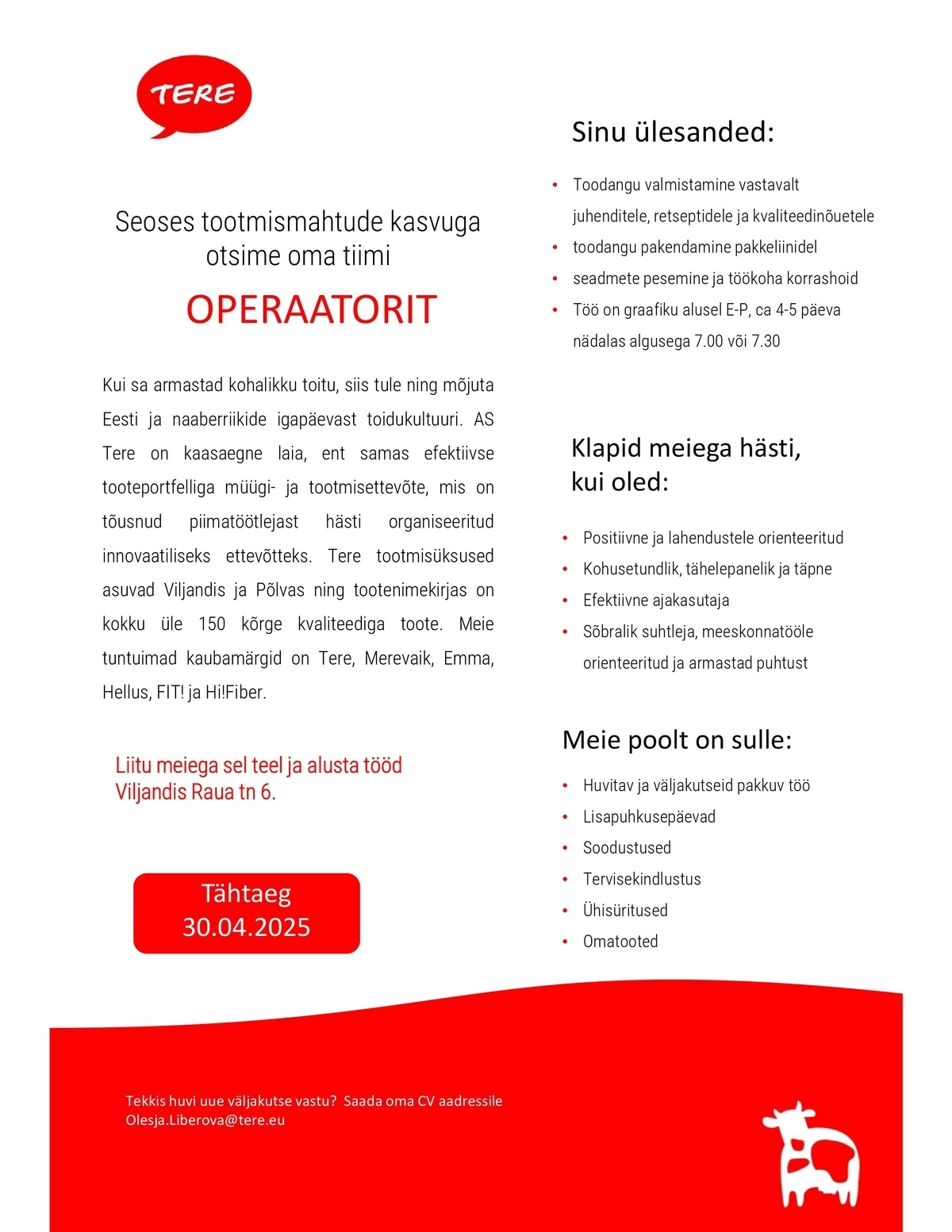 Tere AS Operaator