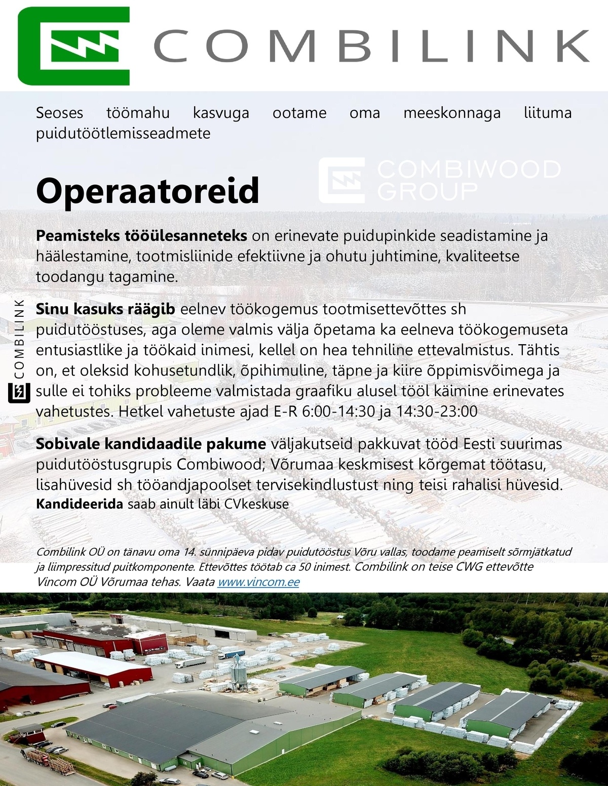 COMBILINK OÜ Operaator