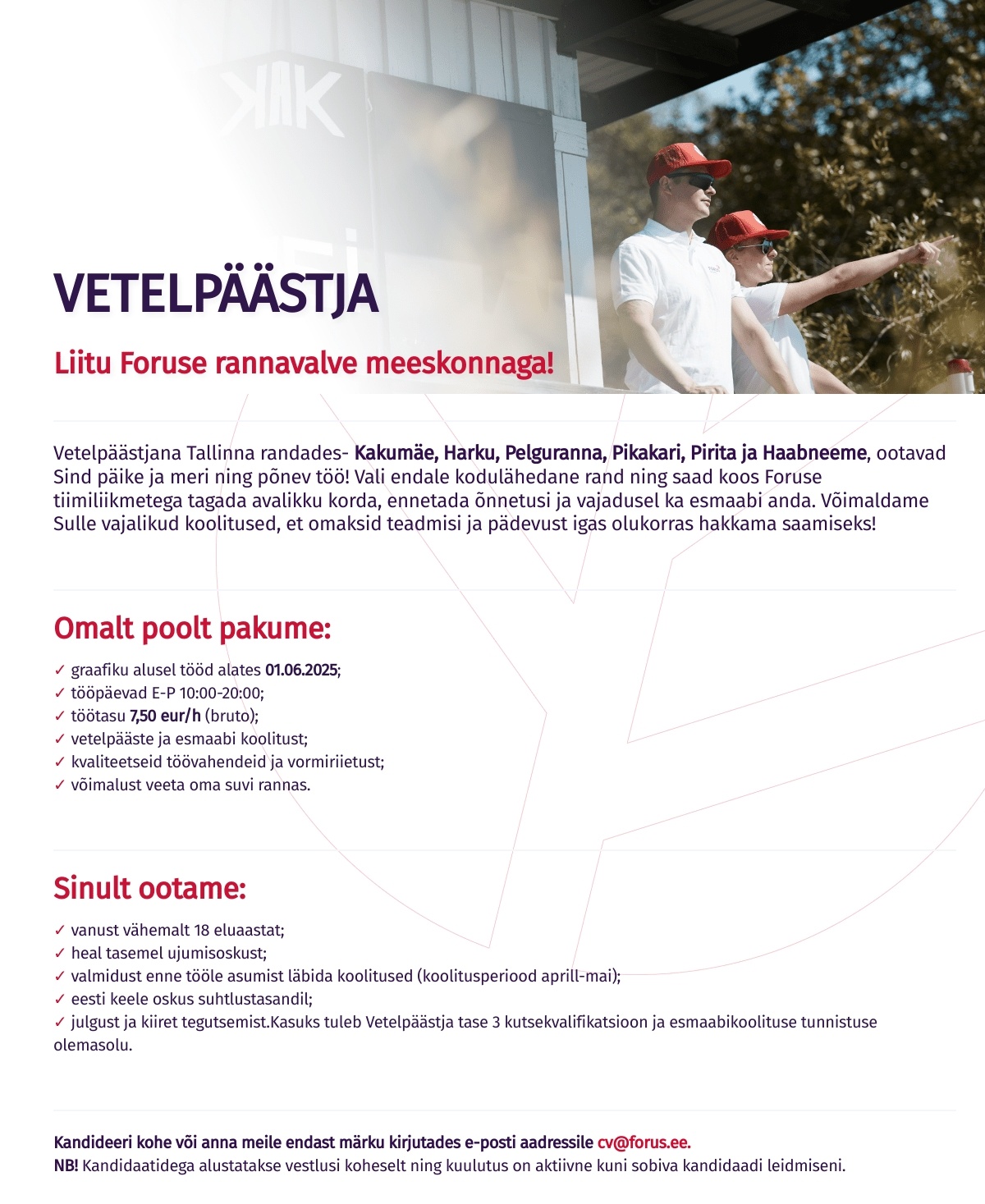 Forus Security AS Vetelpäästja Tallinna randades