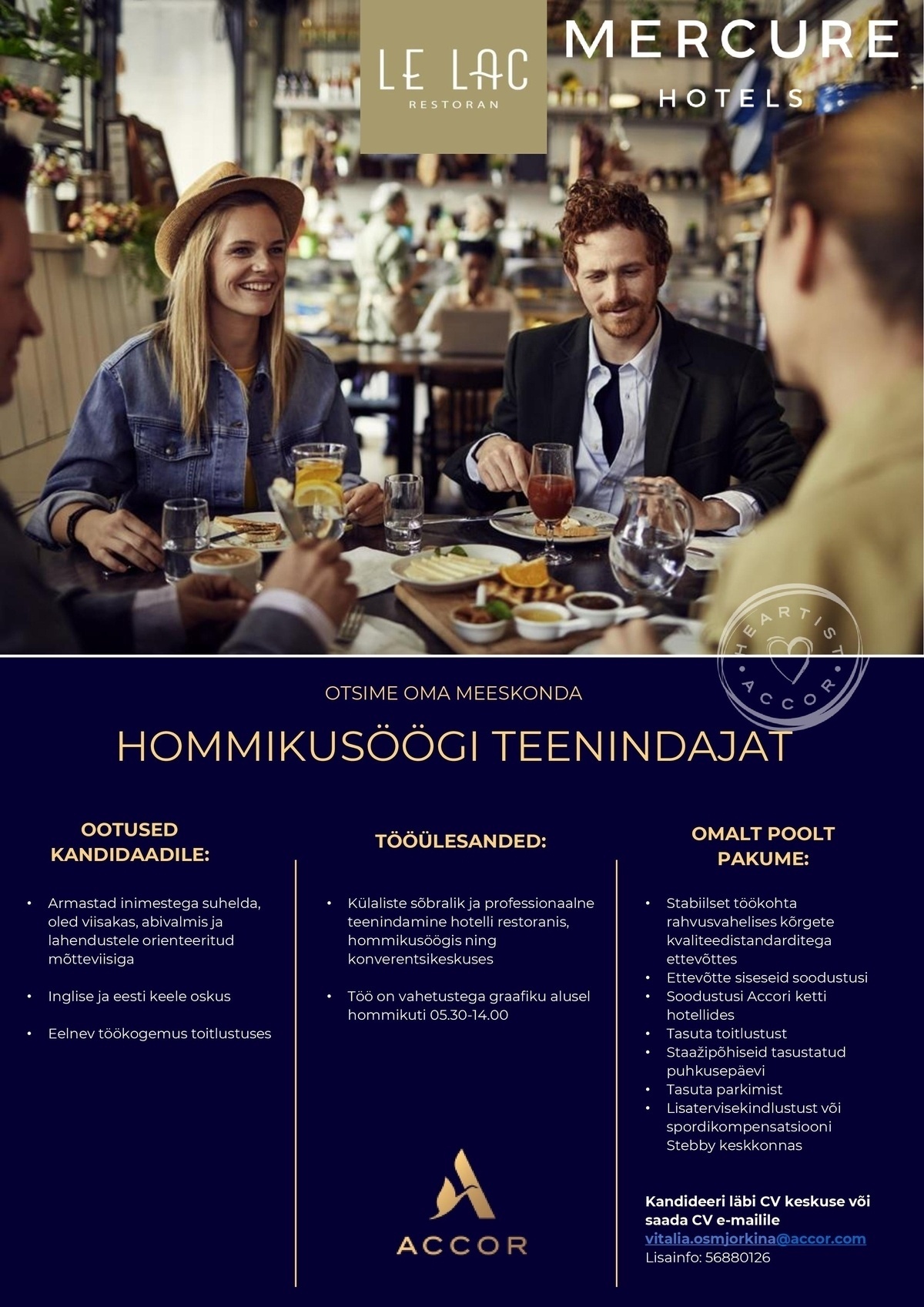 Mercure Tallinn (Airport Hotel OP OÜ) Hommikusöögi teenindaja