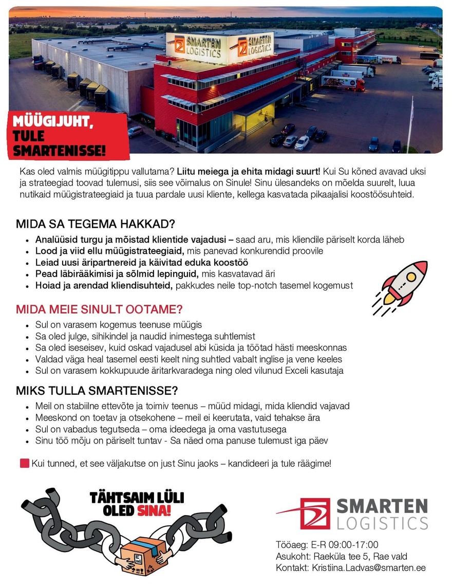 AS Smarten Logistics Müügijuht