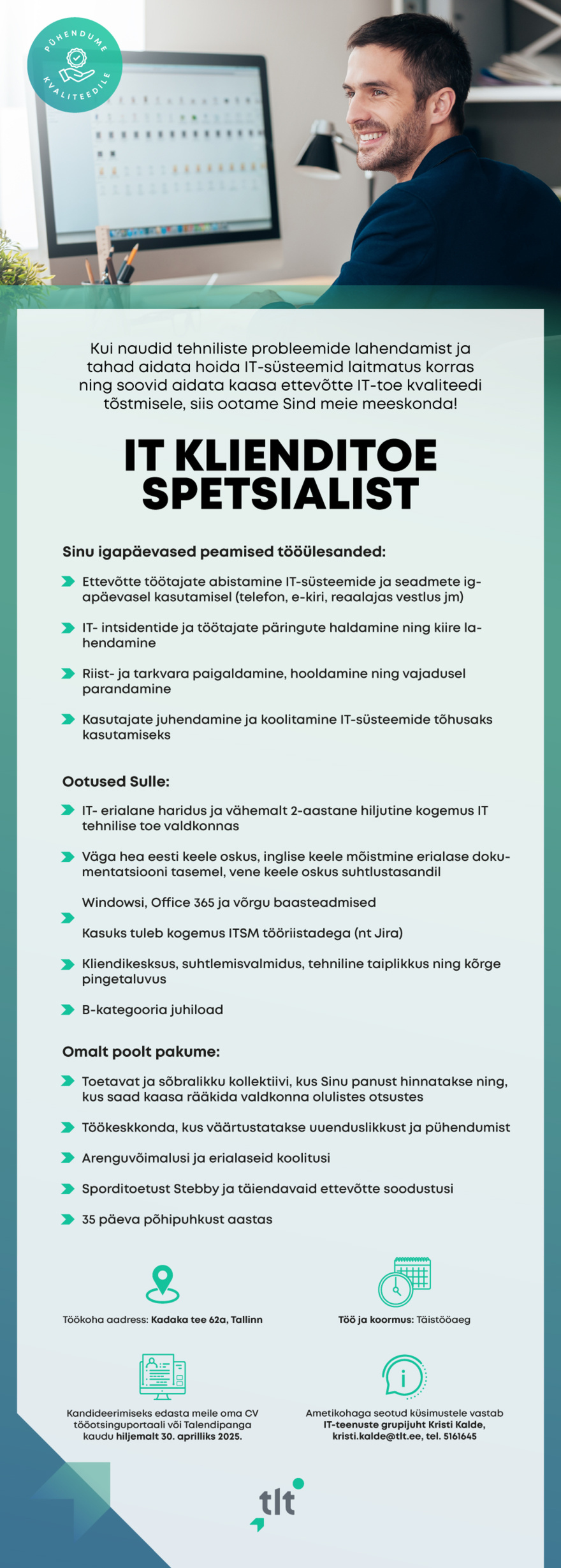 Tallinna Linnatransport IT klienditoe spetsialist