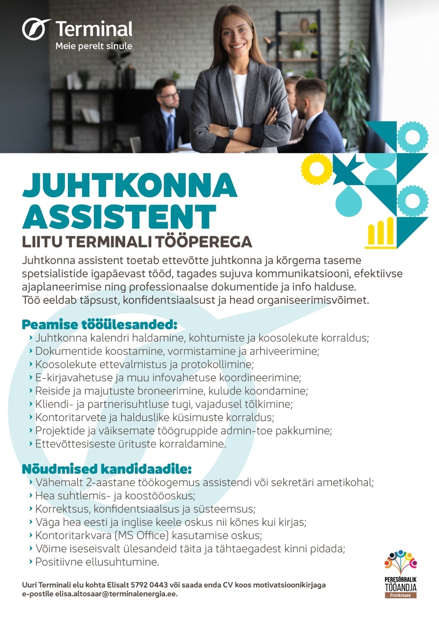AS Terminal Juhtkonna assistent