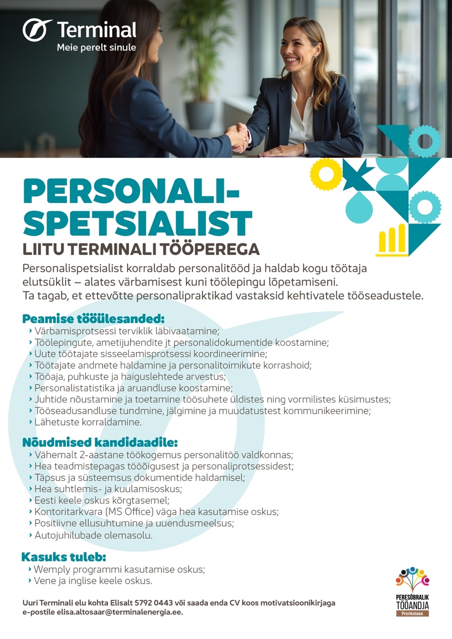 AS Terminal Personalispetsialist
