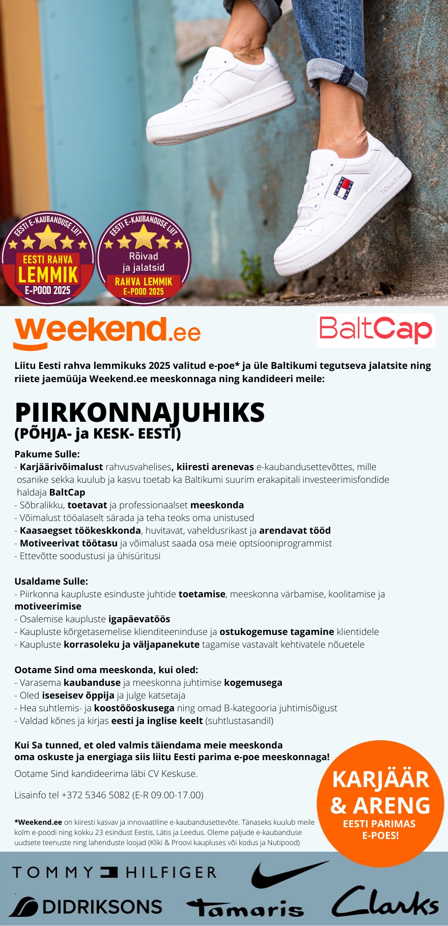 Weekend Eesti OÜ PIIRKONNAJUHT - EESTI PARIMAS E - POES 2025