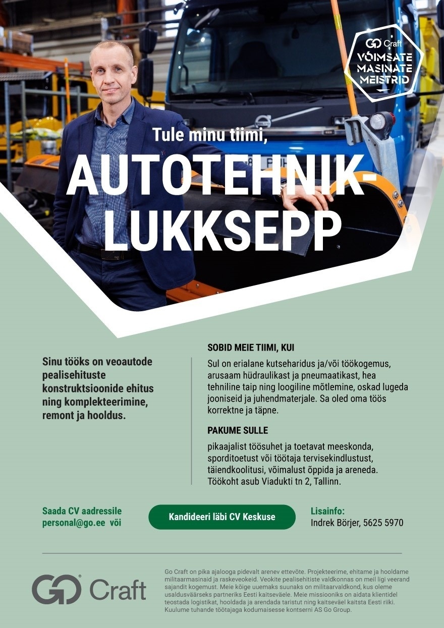 OÜ GoCraft Autotehnik-lukksepp