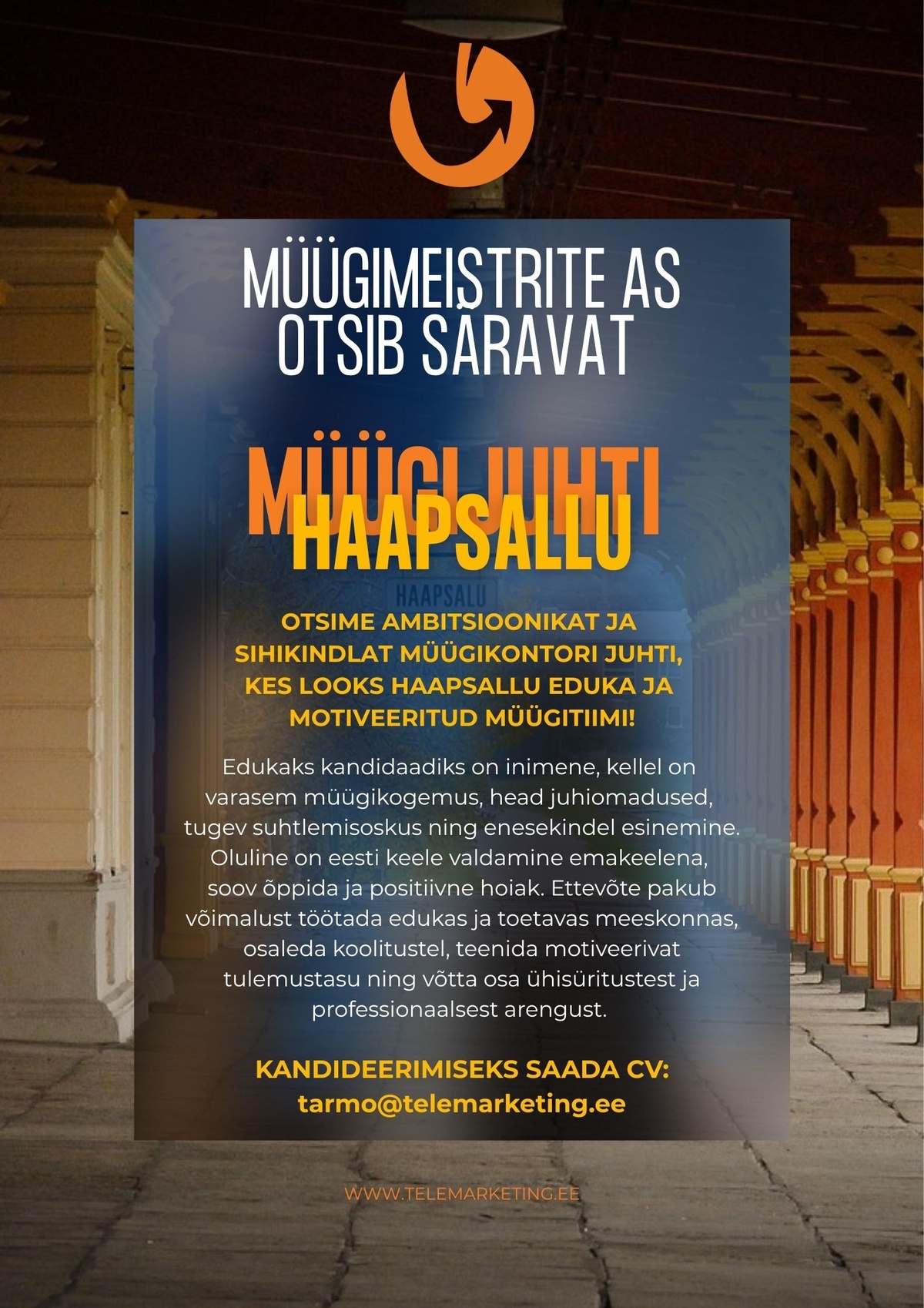 Müügimeistrite AS Müügikontori juht Haapsalus