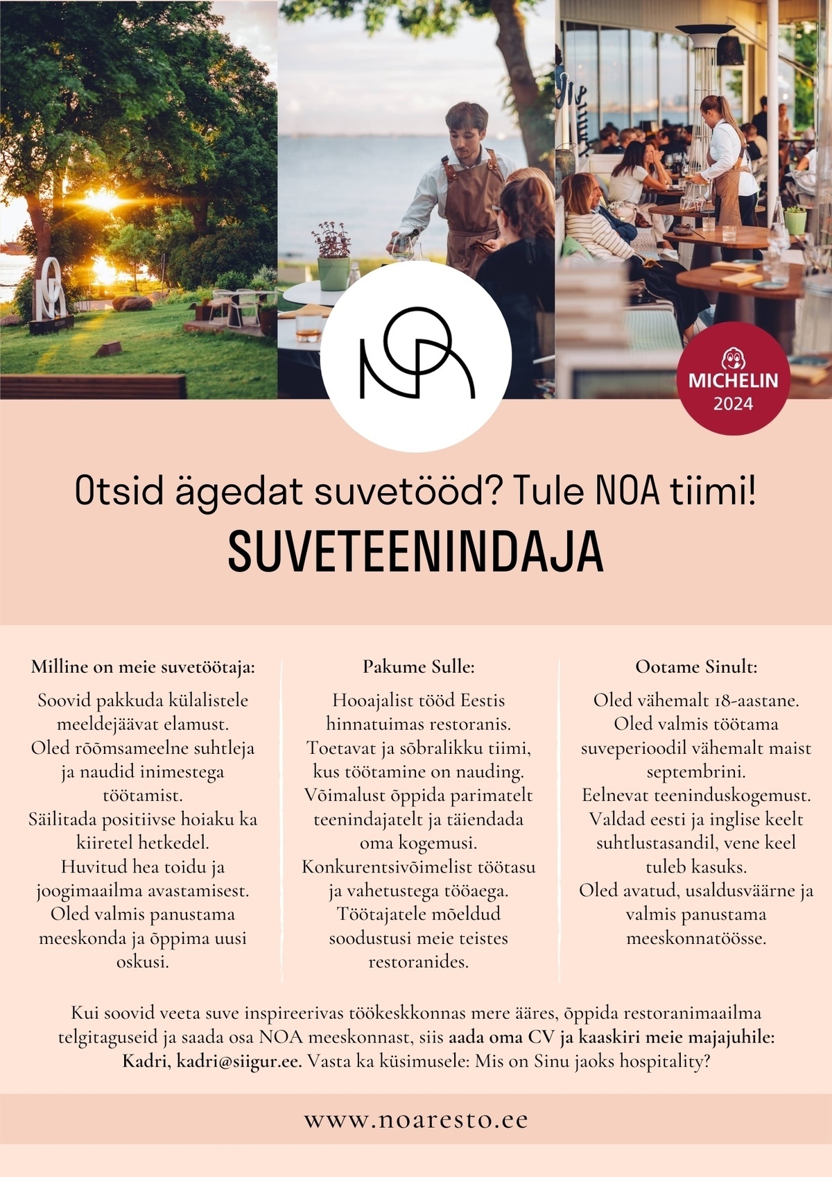 NOA restoran SUVETEENINDAJA NOA restorani
