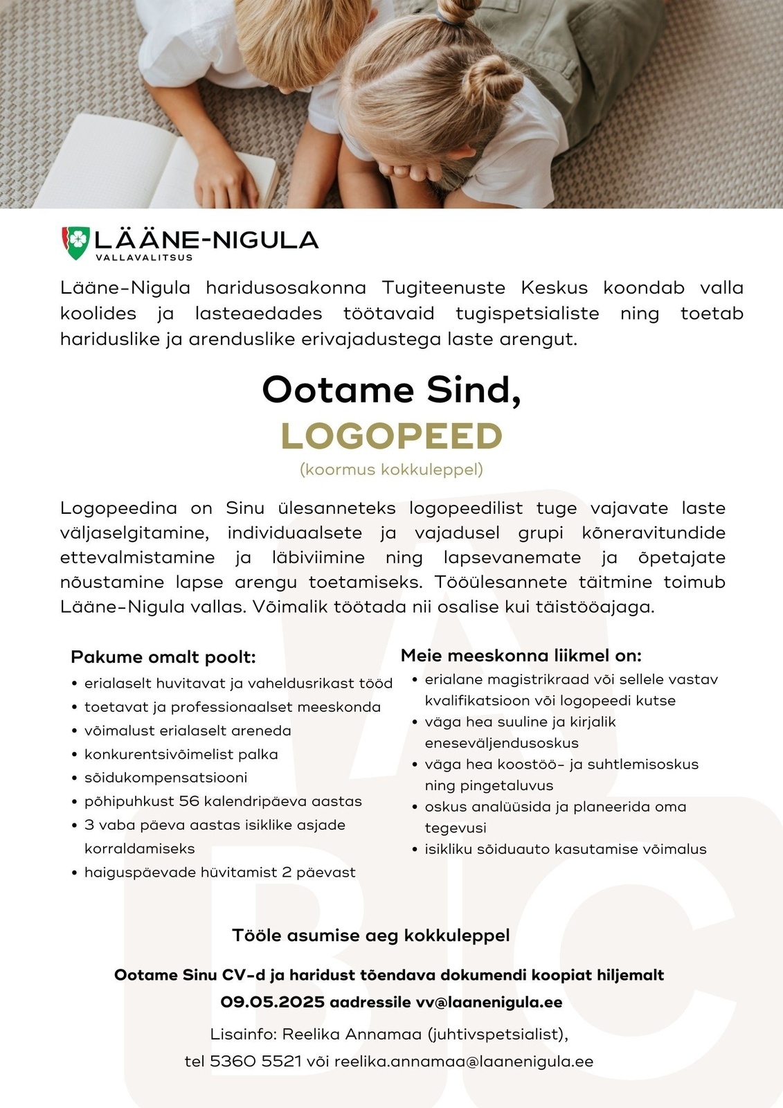 LÄÄNE-NIGULA VALLAVALITSUS Logopeed