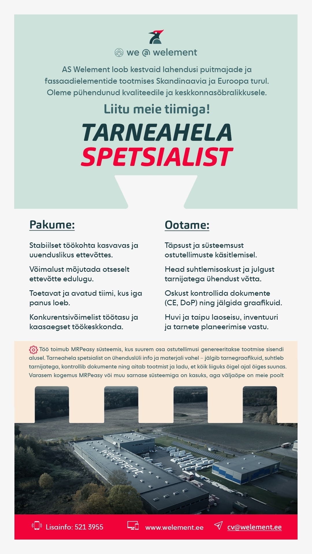 WELEMENT AS Tarneahela spetsialist