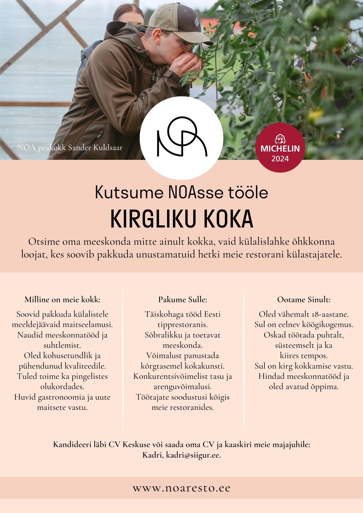 NOA restoran KIRGLIK KOKK NOA restorani