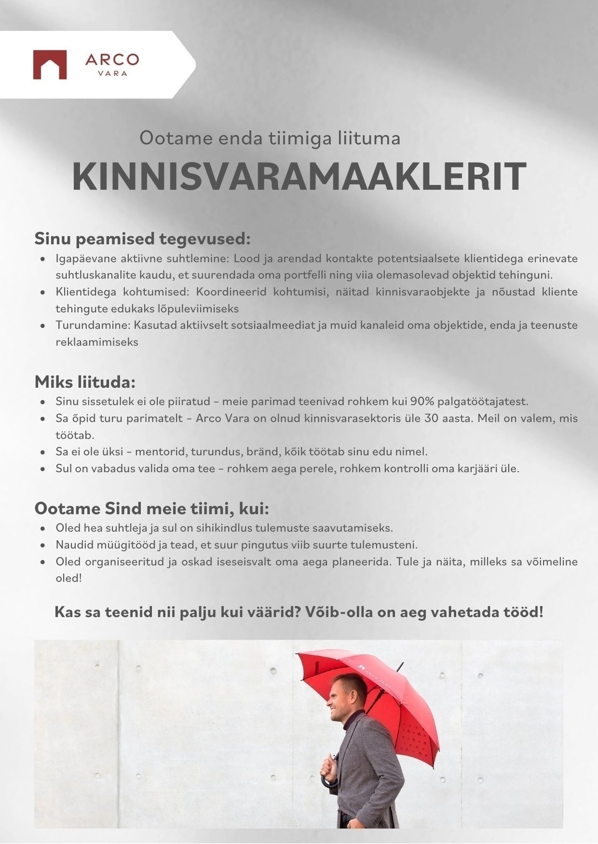 Arco Vara Kinnisvarabüroo OÜ Kinnisvaramaakler