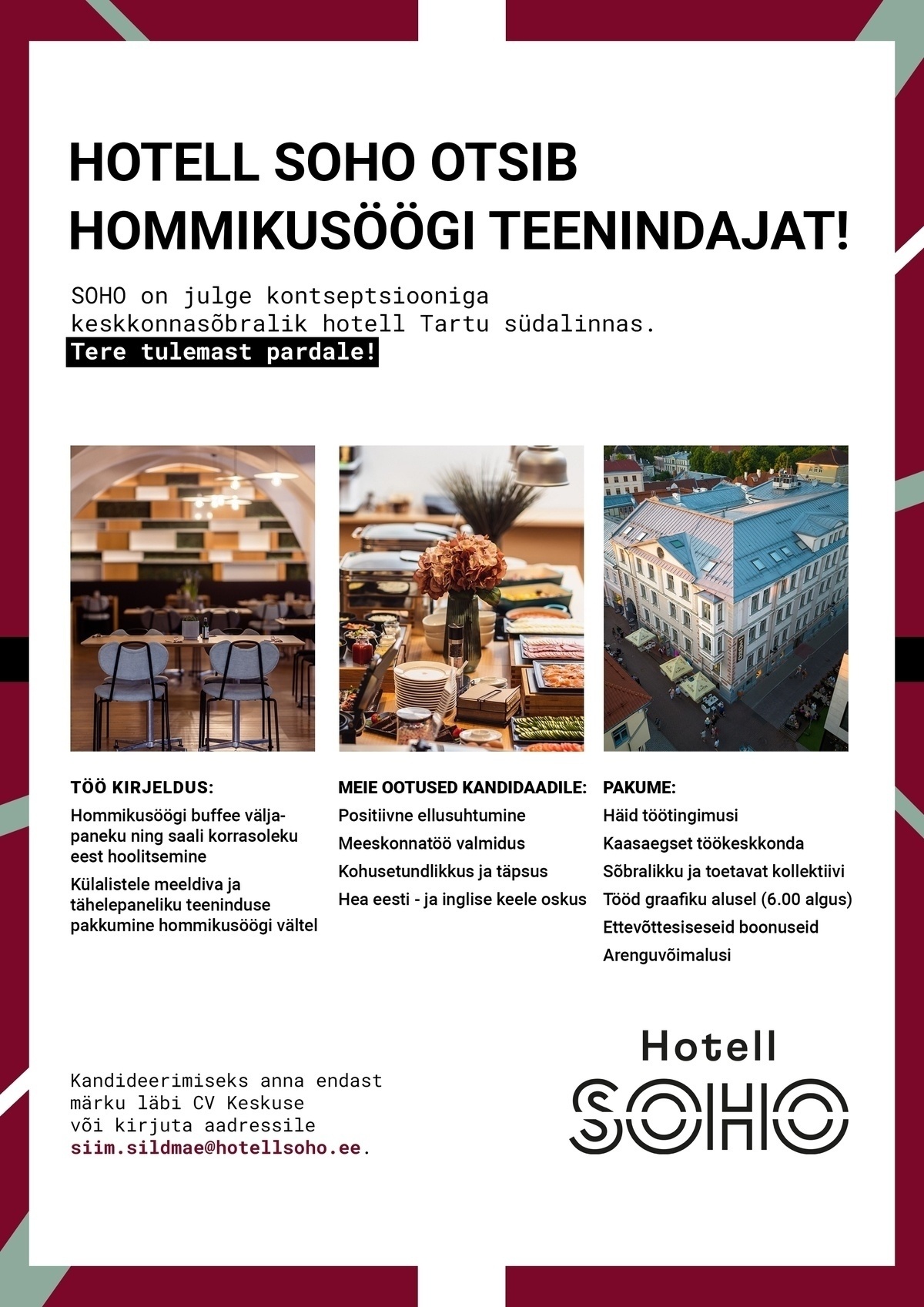 RK HOTELS OÜ Teenindaja