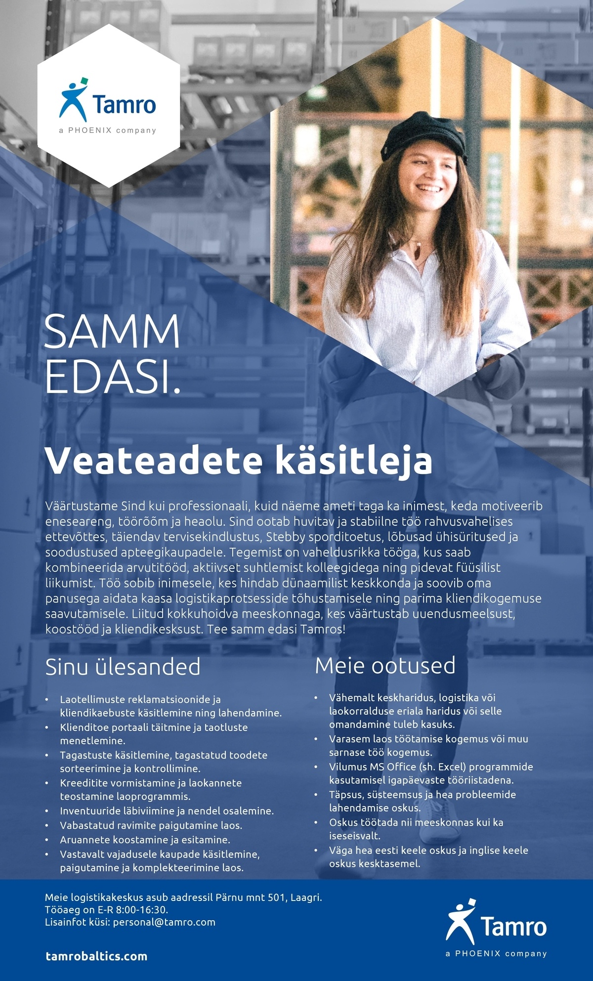TAMRO EESTI OÜ Veateadete käsitleja