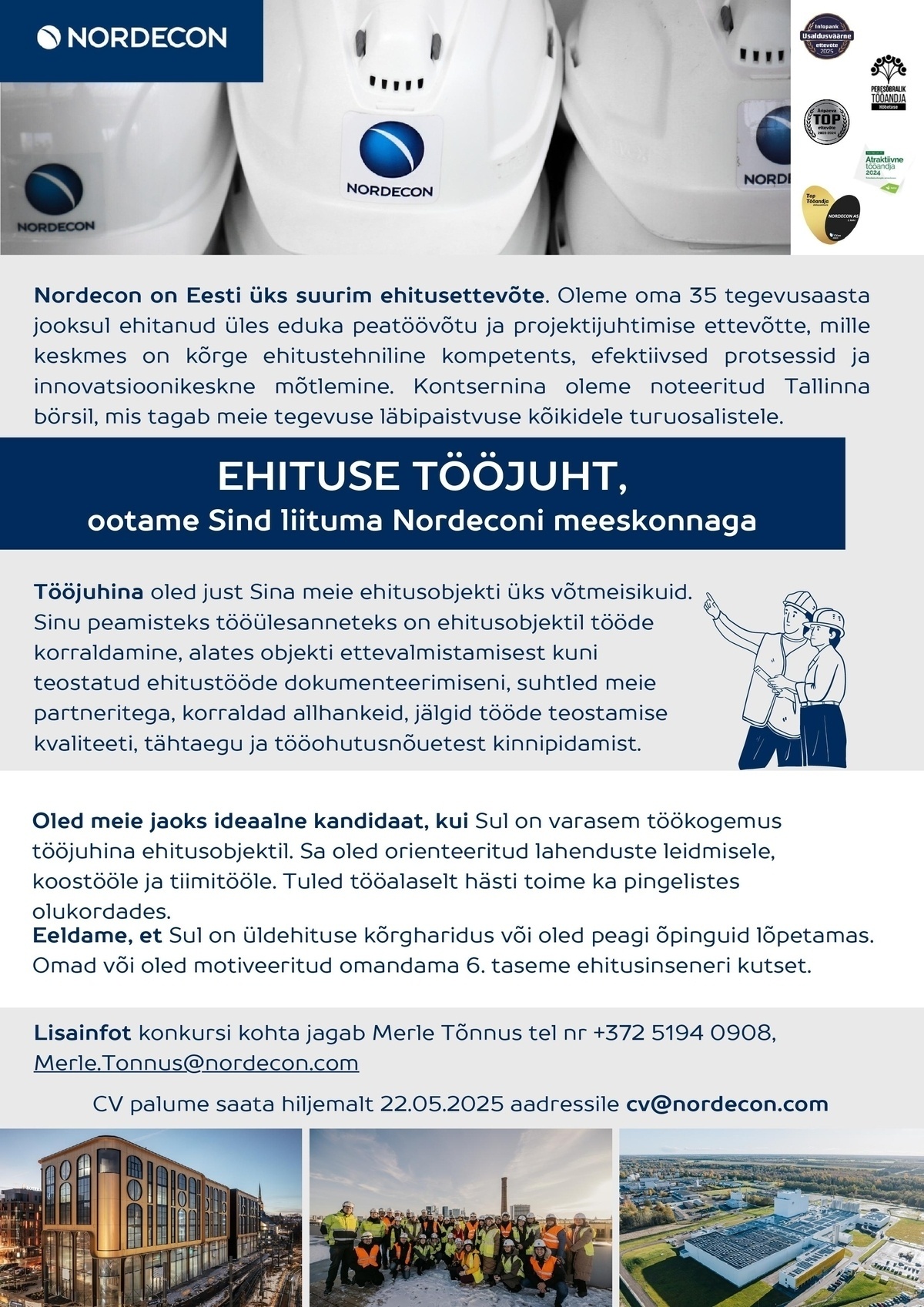 NORDECON AS Ehituse tööjuht