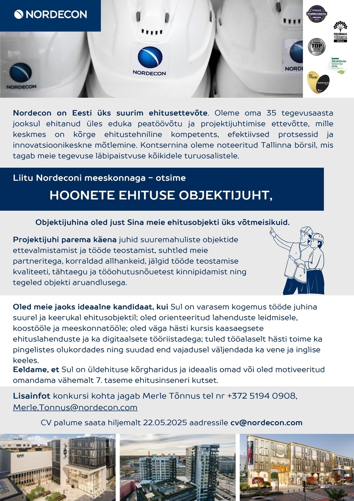 NORDECON AS Hoonete ehituse objektijuht