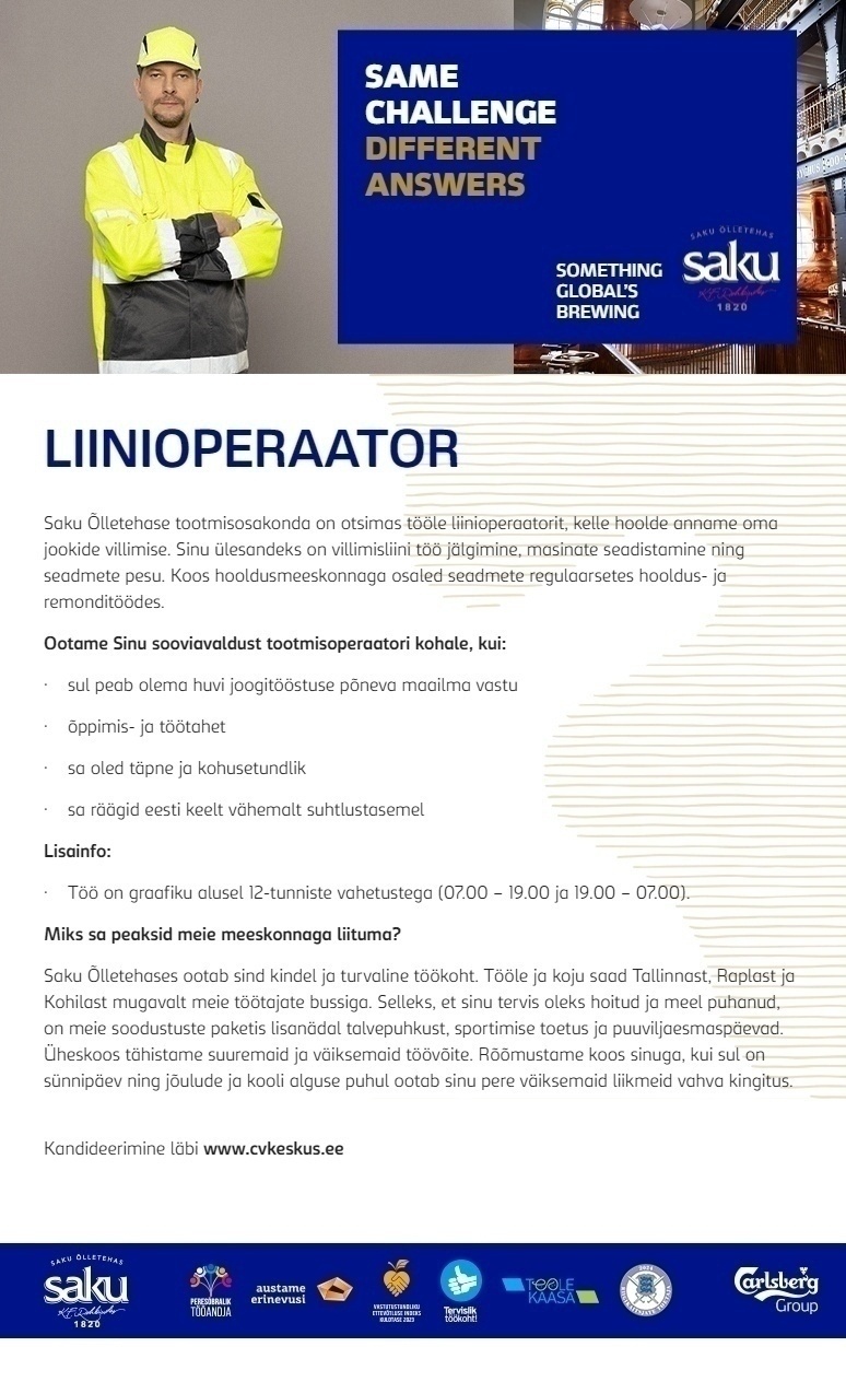 Saku Õlletehas AS Liinioperaator