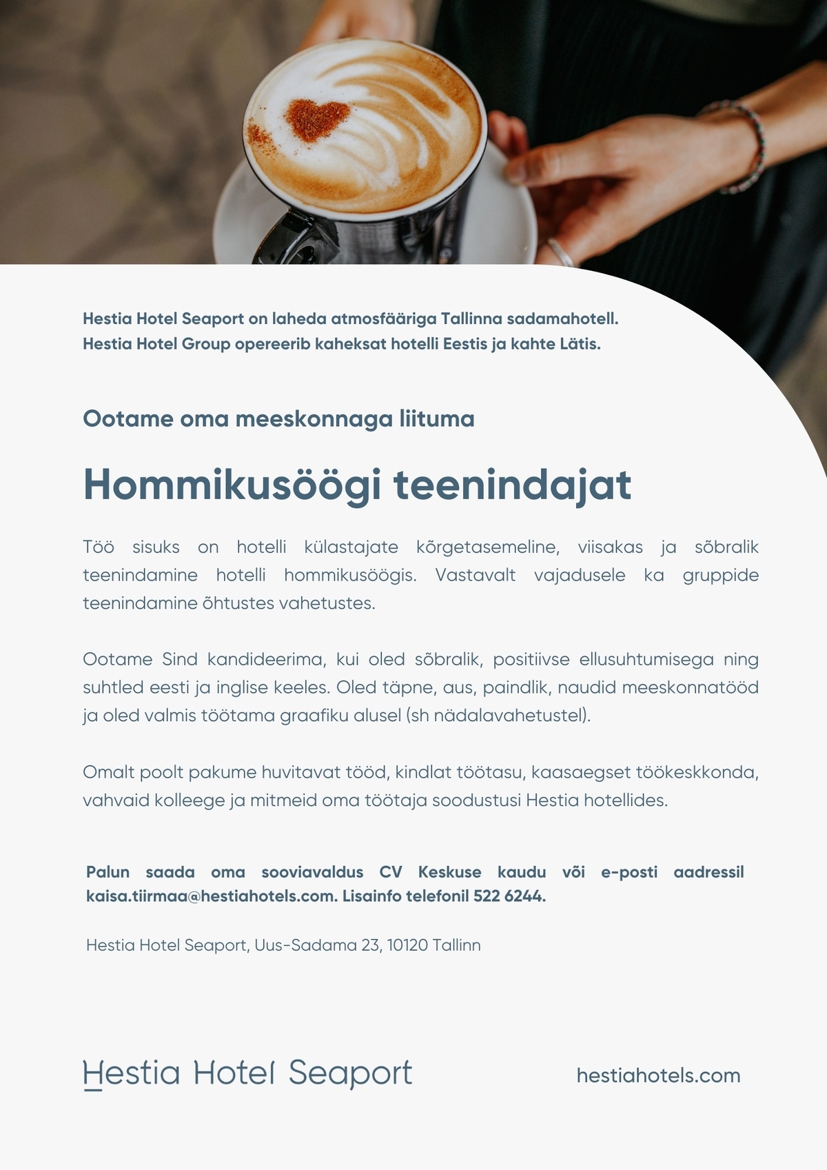 Hestia Hotel Seaport Hommikusöögi teenindaja (Hestia Hotel Seaport)