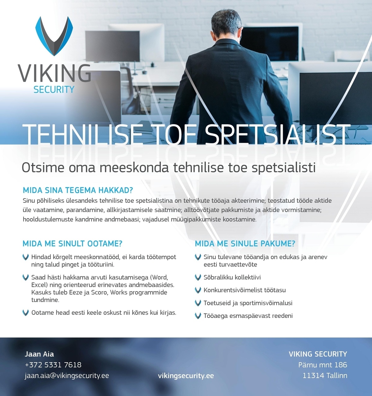 Viking Security AS Tehnilise toe spetsialist